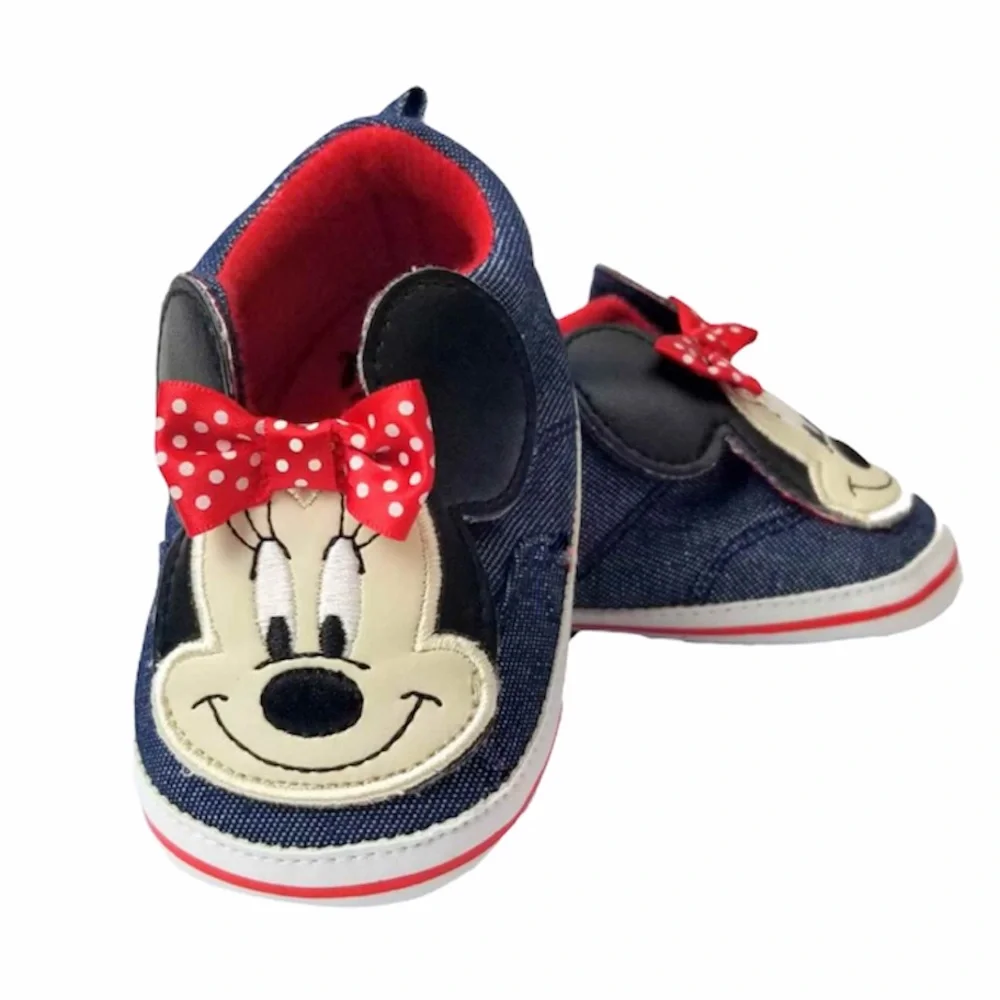 Minnie Mouse Baby Sneakers, Blue, 6-9 Months